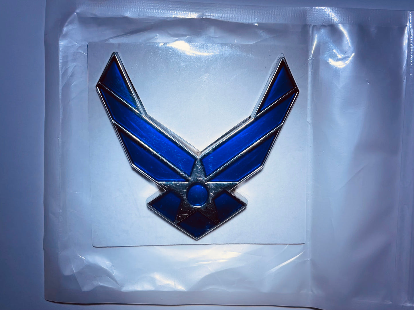 USAF Metal Veterans Badge Decal