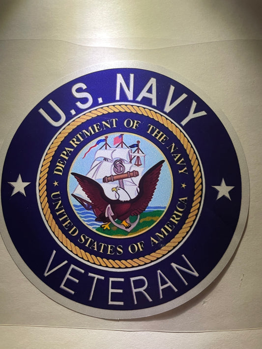 U. S. Navy Veteran Decal